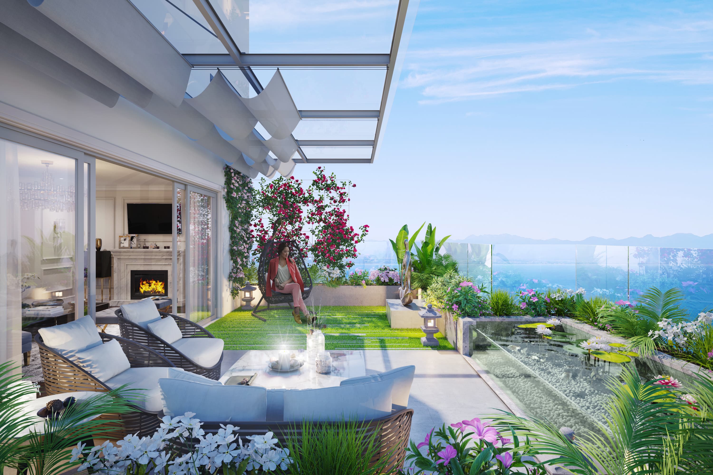 Nội thất thiết kế căn hộ chung cư The Sapphire Residence